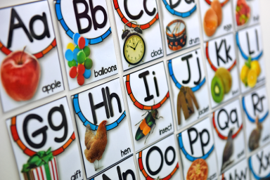 Photo of phonetical alphabet chart