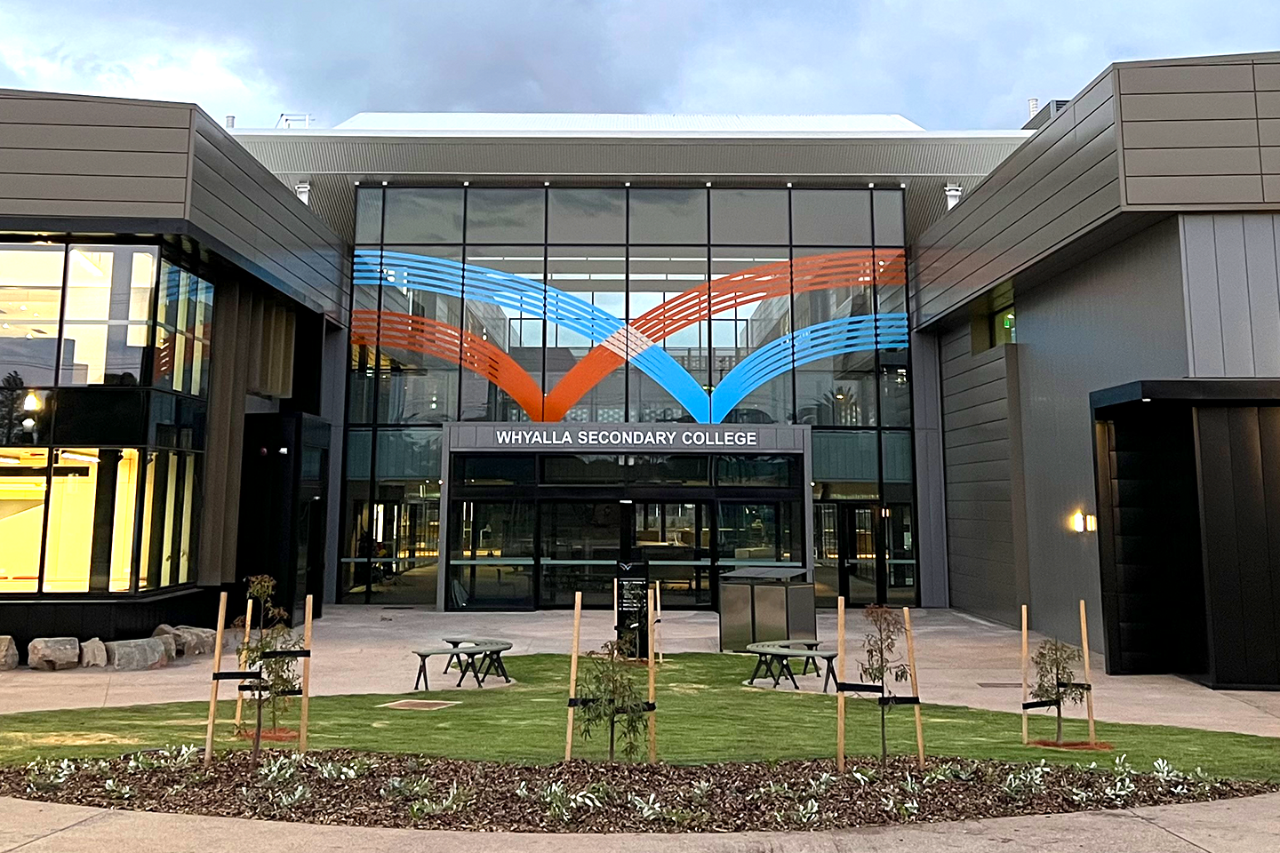 Photo of new Whyalla Secondary College entrance