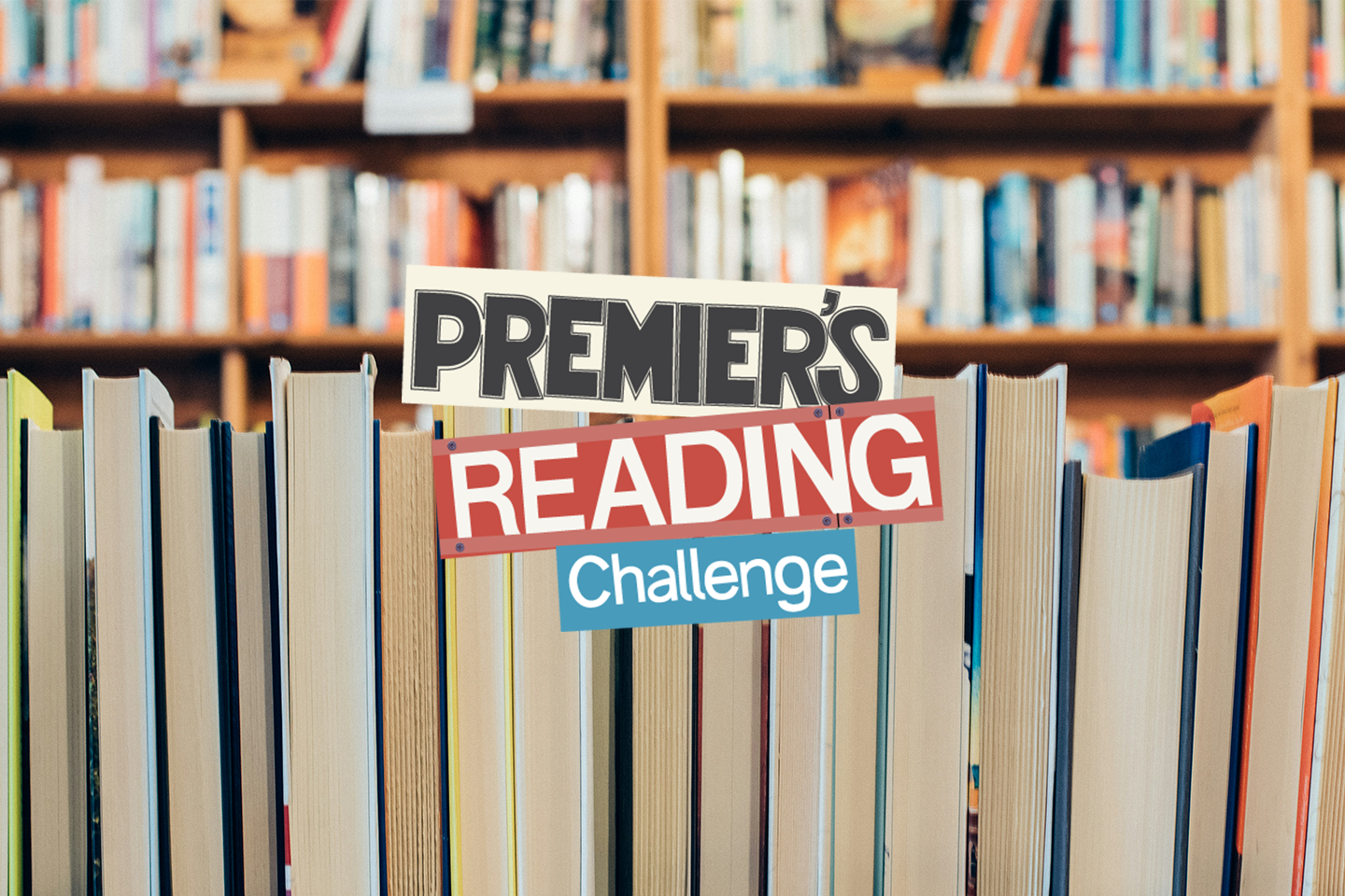 Premier's reading challenge graphic with text